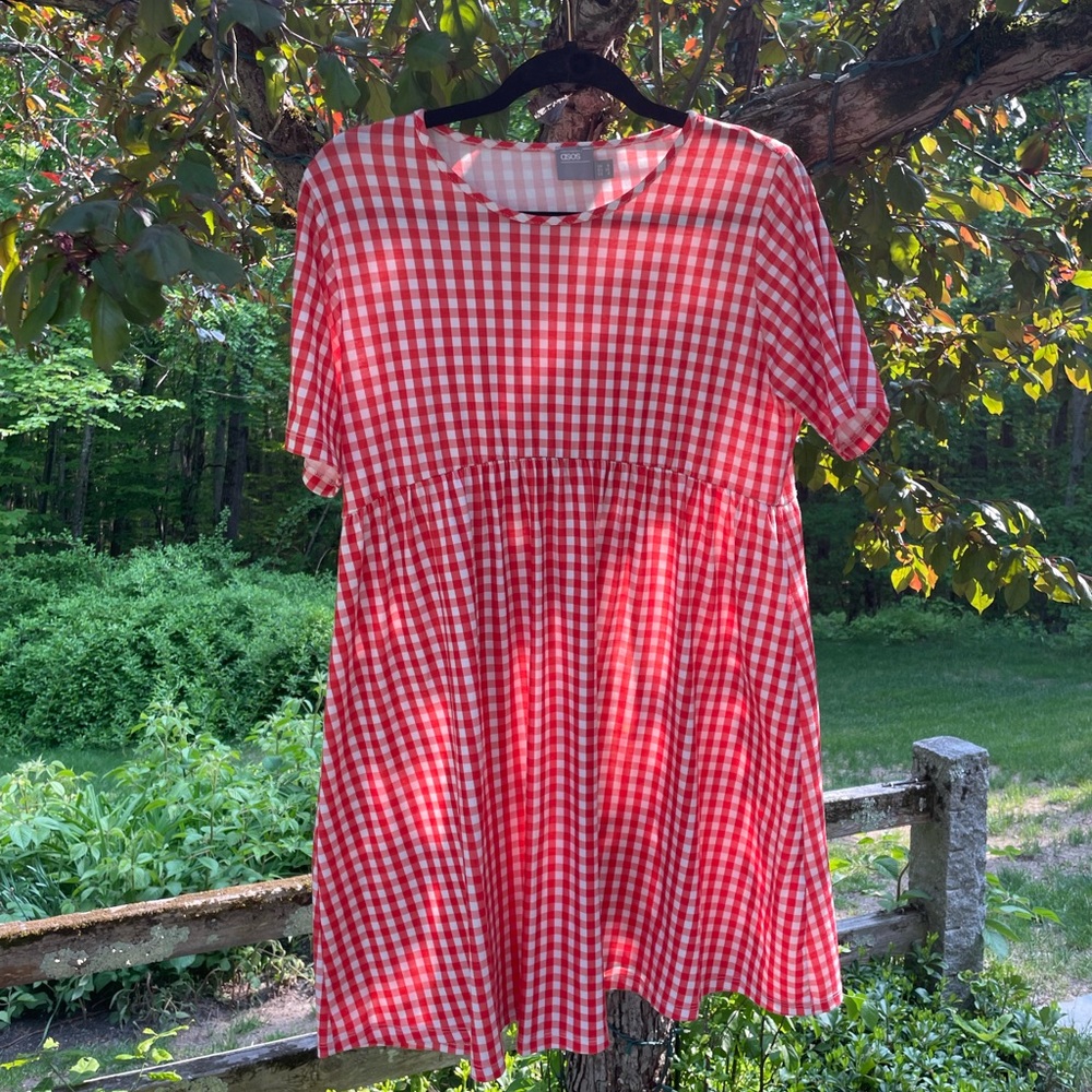 Gingham Shirt Dress
